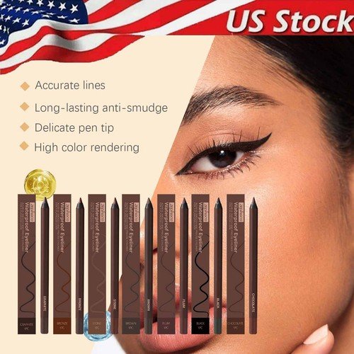 24 HR Waterproof Eyeliner Duo Sharpenable Eye Pencil, 2025 New Persona Eyeliner