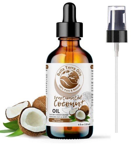 Fractionated Coconut Oil 100% Pure Skin Hair Massage Moisturizer Carrier Oil