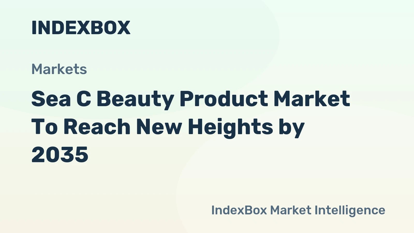 Sea C Beauty Product Market Forecast 2026-2035: Growth Driven by Marine Antioxidant Demand – News and Statistics – IndexBox